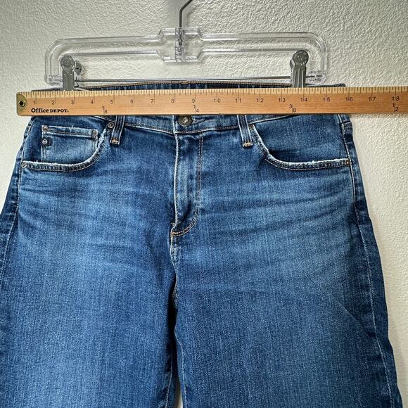 AG Medium Wash Whiskered Prima Ankle Cigarette Ankle Jeans 31 - Picture 10 of 12